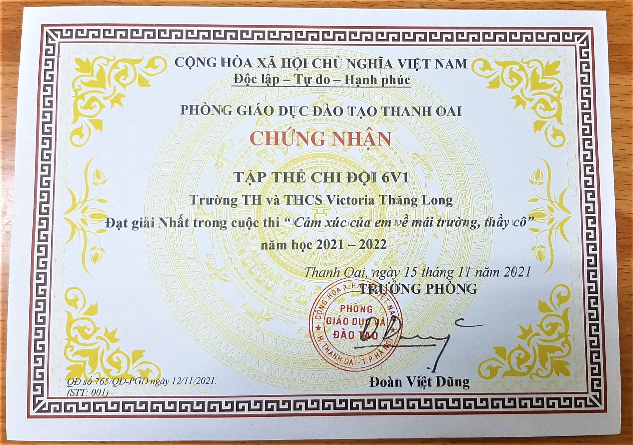 CHÚC MỪNG CÁC TẬP THỂ LỚP ĐẠT GIẢI NHẤT TRONG CUỘC THI