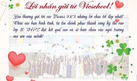 LỜI NHẮN GỬI TỪ VICSCHOOL TỚI VICSERS 9K3 THÂN YÊU!