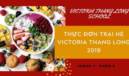 Thực đơn Victoria Thang Long Summer Camp khóa 2