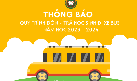 QUY TRÌNH ĐÓN – TRẢ HỌC SINH ĐI XE BUS NĂM HỌC 2023 – 2024