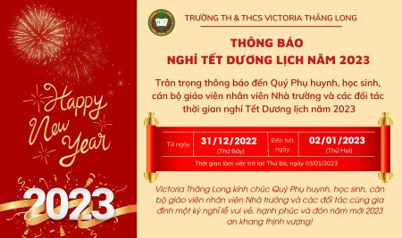 Thông báo nghỉ Tết Dương Lịch 2023