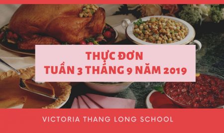 Thực đơn tuần 3 tháng 9 năm 2019
