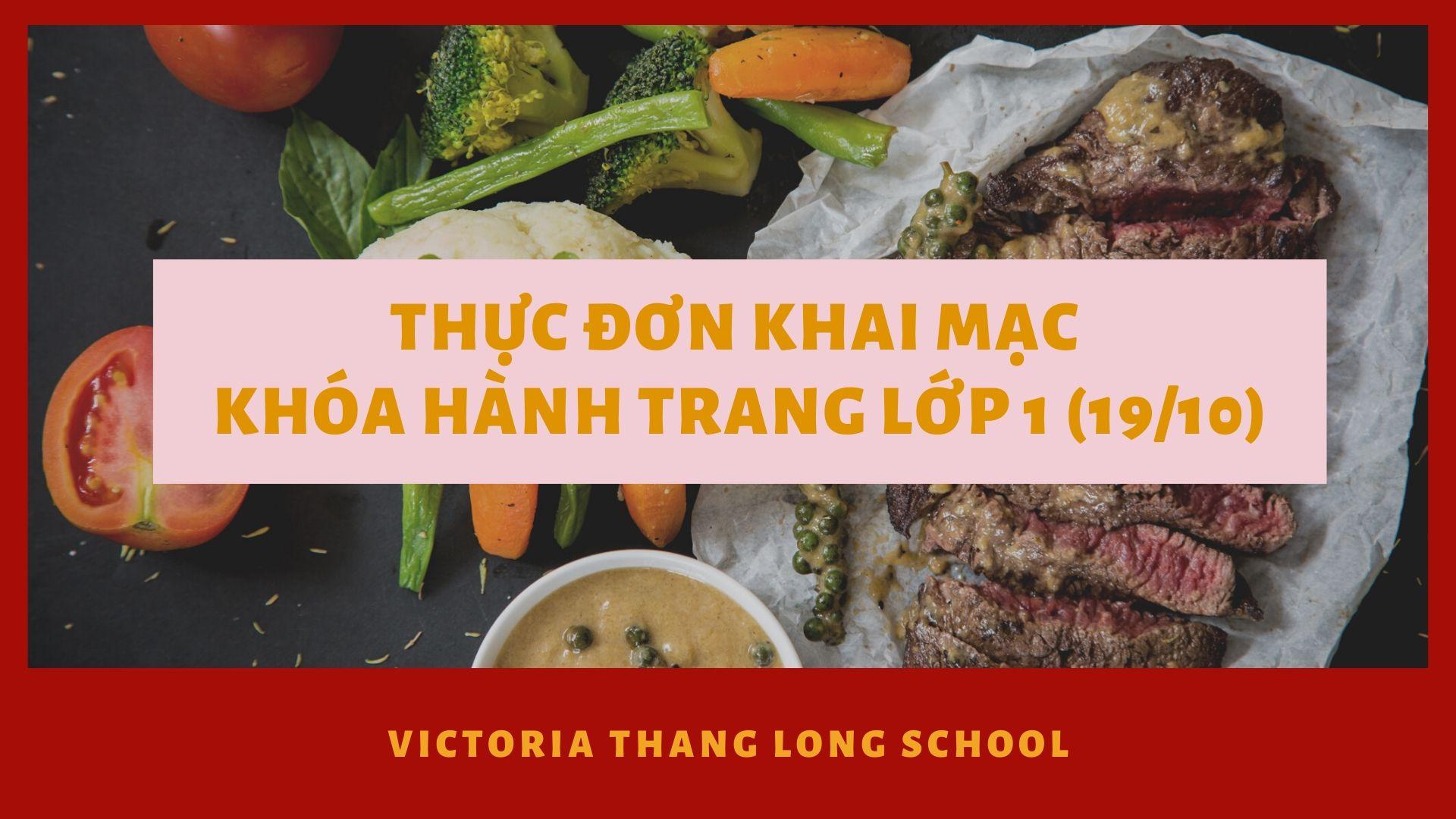 Thực đơn hành trang lớp 1 tại Vicschool
