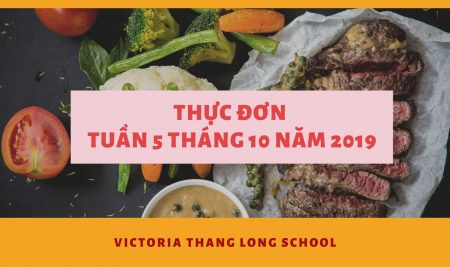 Thực đơn tuần 5 tháng 10 năm 2019